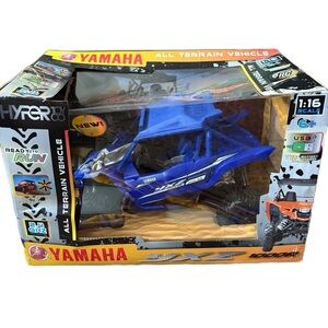 Vintage Yamaha Yxz 1/16 Blue All Terrain Vehicle Toy Remote Control Buggy NEW